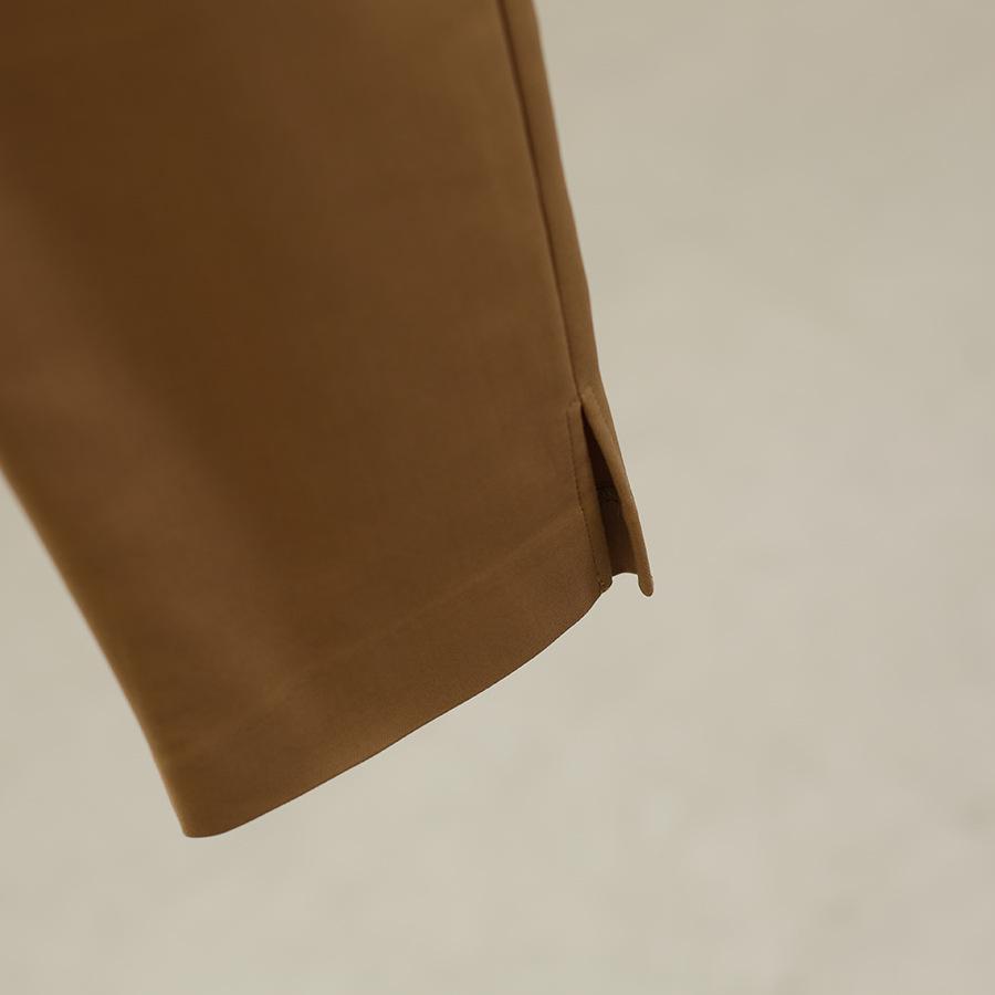 Wei Mei High-Waisted Slim Fit Slit Pants - Fall Collection