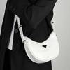 Summer Top Cowhide Crescent Bag for Women  New Spring and Summer High End Half-moon Bag for Commuting One Shoulder