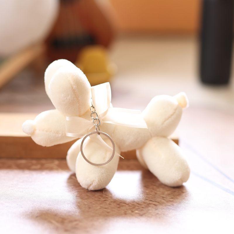 Dog Plush Small Keychain Cute Cartoon Charm Soft Material Bag Decoration Doll