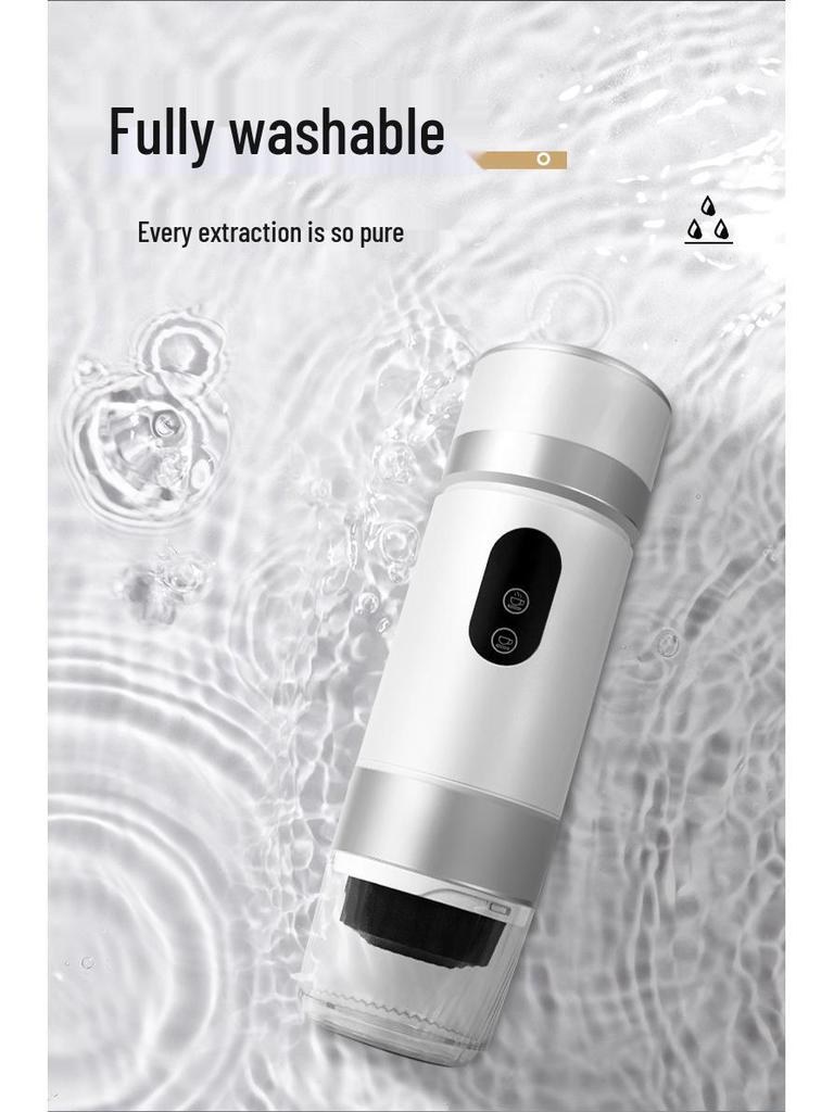 Portable Electric Espresso Maker: Wireless, Moka Style, Small Coffee Capsule Machine for Outdoor Use