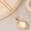 Elegant Women's Titanium Steel Necklace: Micro-inlaid Diamond & Cat's Eye Pendant, Non-fading Luxury Clavicle Chain