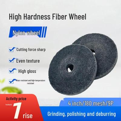 4" High Hardness Nylon Fiber Flap Disc for Stainless Steel Polishing and Grinding with Angle Grinder