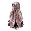 90Cm × 90cm Imitation Silk Scarf Square Scarf Women's Paisley Cashew Print Headscarf Versatile Decorative Scarf Shawl