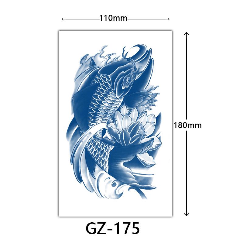 Herbal Semi-Permanent Tattoo Sticker, Animal English Totem Tattoo Sticker, Sweat-Proof Waterproof Tattoo