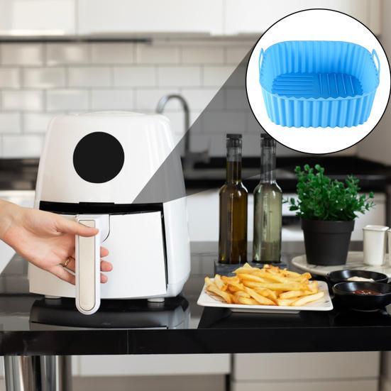 Silicone Air Fryer Basket Tray Reusable Silicone Liners for Air Fryer