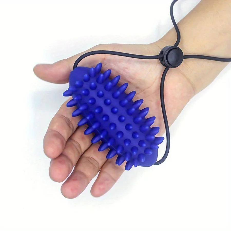 Grip Strengthener & Hand Massage Ball, Finger Exercise for Relaxation & Strength, Ideal for Gym Office Home Elderly синий
