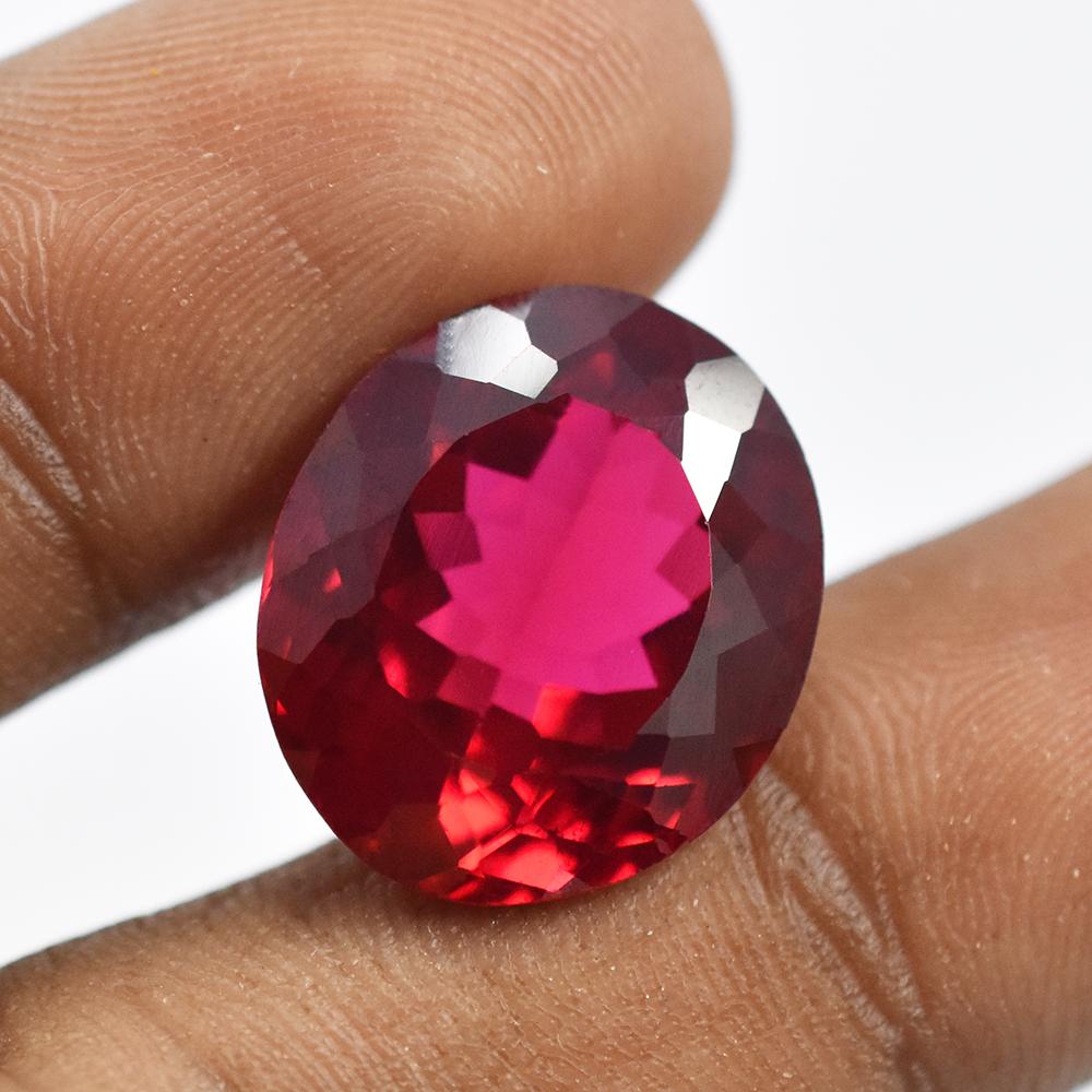 Natural PIGEON Bloody Red Ruby Mozambique Oval Cut 19.95 Ct   Gemstone
