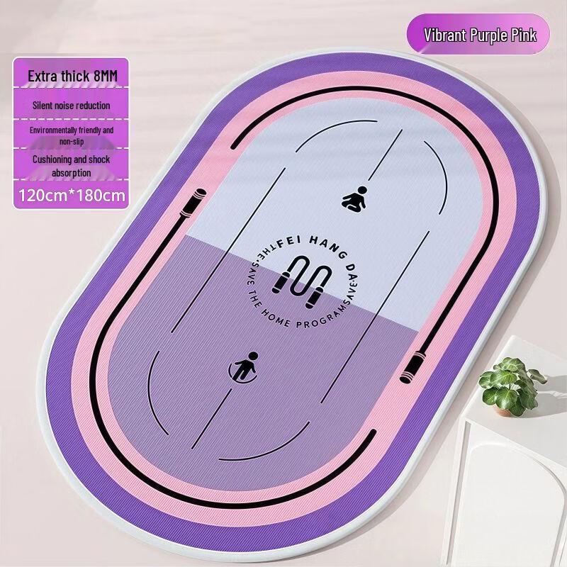 Silent Shock-Absorbing Jump Rope & Yoga Mat