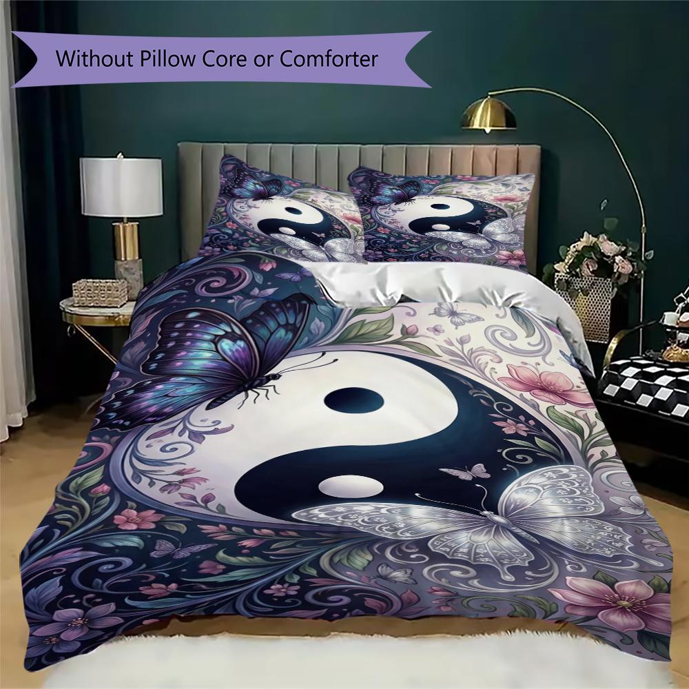 Instance Pattern Bedding uilt Set uilt Cover Pillowcase Home Decoration Birthday Gift (1 * duvet cover + 2 * pillowcase without core)104