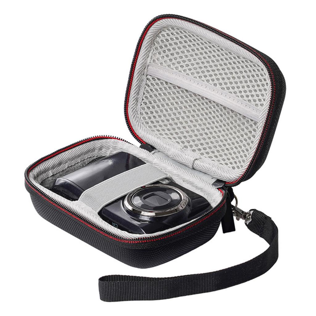 EVA Hard Shell Protective Case Suitable for Portable Digital Cameras Includes Soft Lining Multiple Accessory Slots