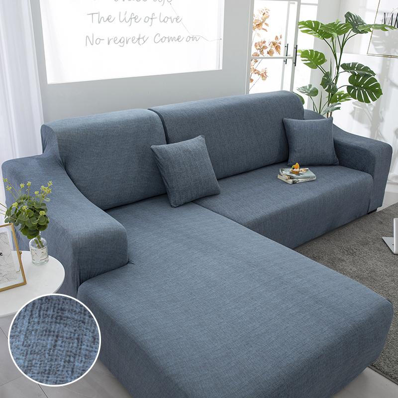 Premium Texture Couch Covers for Sectional Sofa Washable Stretch Sofa Covers L Shape Sofa Slipcovers Anti Slip Furniture Protector 1pc