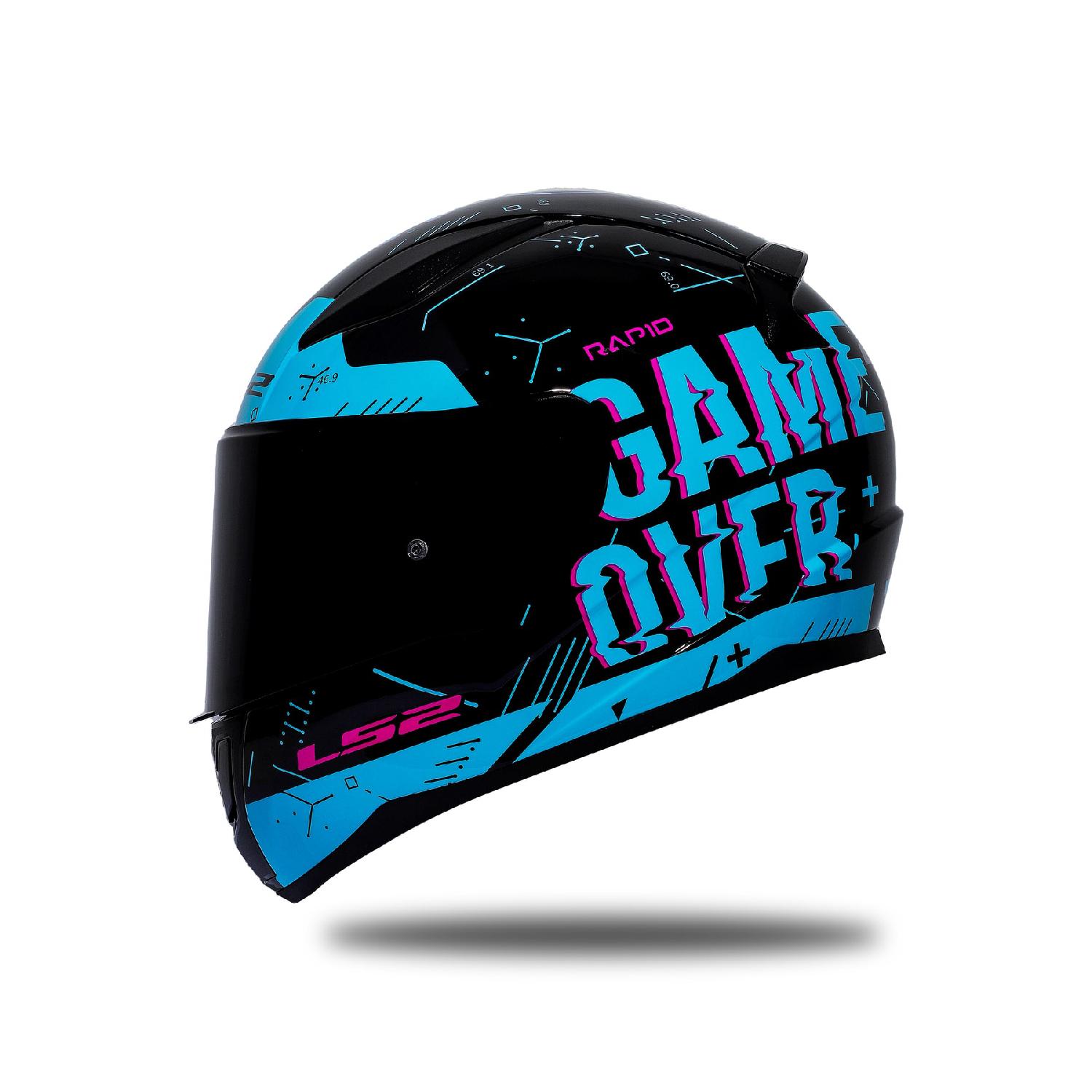 

Rapid Player Black-blue Helmet