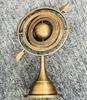 Brass Armillary 10'' Sphere With Arrow Nautical Maritime Engraved Globe Rashi