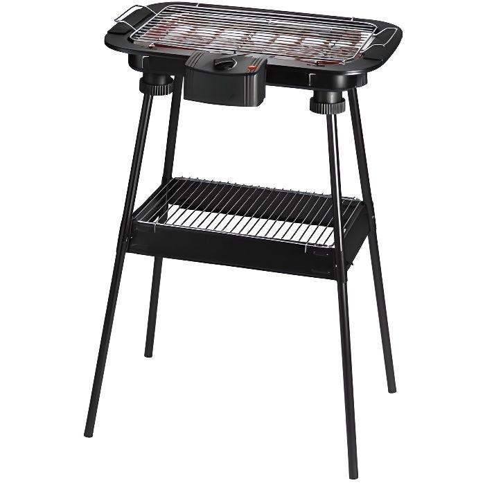 Barbecue Électrique - GENERIQUE - 2000w - Surface 47,5x30cm - Indicateur lumineux - Hauteur réglable