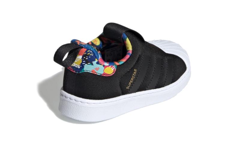 adidas Originals SUPERSTAR 360 Abriebfest Atmungsaktiv Niedrig geschnitten Baby- und Kleinkindschuhe Schwarz Kleinkind EE6276
