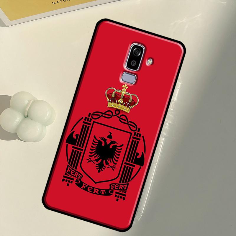 Albania Albanians Flag Art Case For Samsung Galaxy J4 J6 Plus 2018 A6 A7 A8 A9 J8 J1 J3 J5 J7 2016 A3 A5 2017 Cover