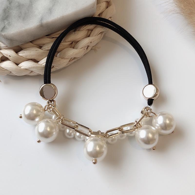 

Браслет-резинка для волос с жемчугом: Резинка для волос в стиле корейской знаменитости два в одном для женщин