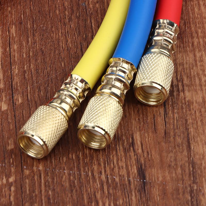 R410A 1/4'' Sae Ac Charging Hose Set 500 Psi For Air Condition Refrigerant Hoses R134 R22 Refrigeration Charging Tool