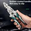 Wire Stripping Pliers Multi-Function Electrician Tool With Crimping Cutting and Wrench Features Foldable Design for Easy Storage
