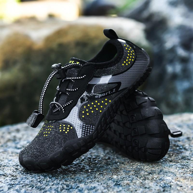 Kids Water Shoes Beach River Trekking Snorkeling Swimming Quick-Dry Mesh Barefoot Aqua With Rubber Sole