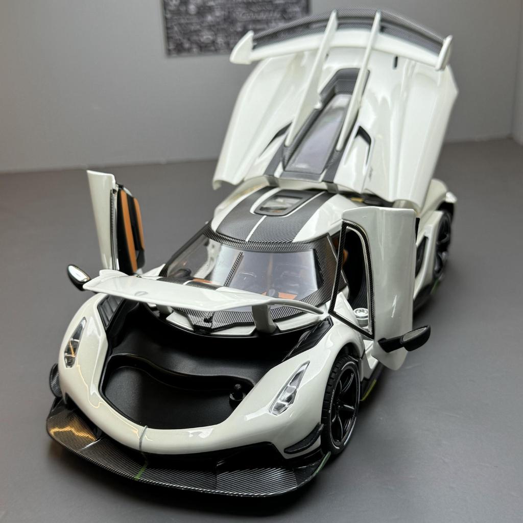 1:24 Jesko Simulations-Automodell Legierungs-Automodell Sportwagen Kinderspielzeugauto Sammlung Ornamente Junge Geburtstagsgeschenke