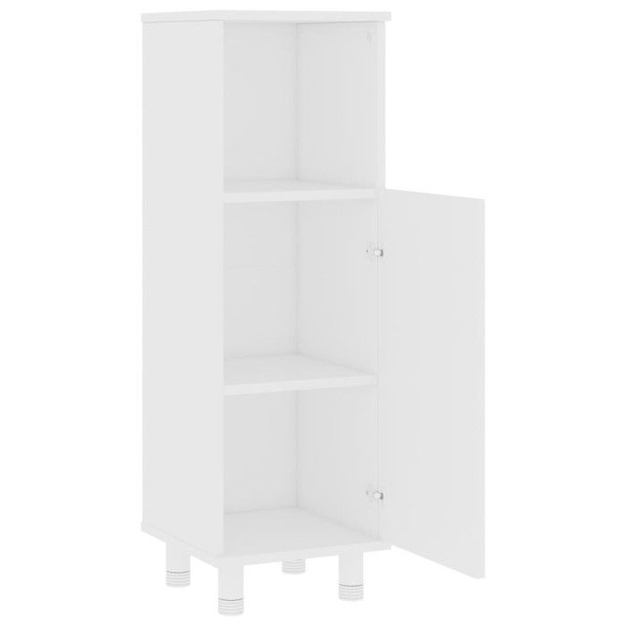 VidaXL Armoire de salle de bain, Blanc 30x30x95 cm Aggloméré