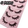 3D Faux Mink Cat Eye Eyelashes Black Band Mink Lashes Hot Thai Wet Eyelashes  Eyelash Extension