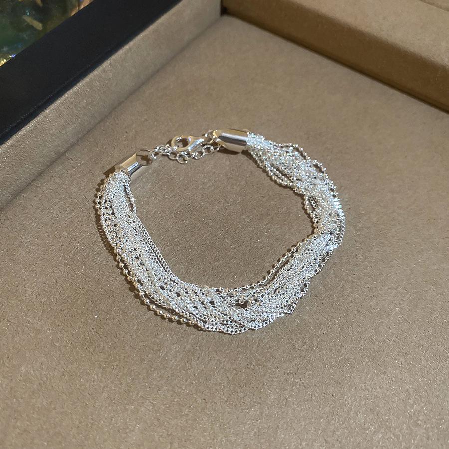 French temperament cold wind zircon star pearl bracelet light luxury bracelet sweet versatile jewelry