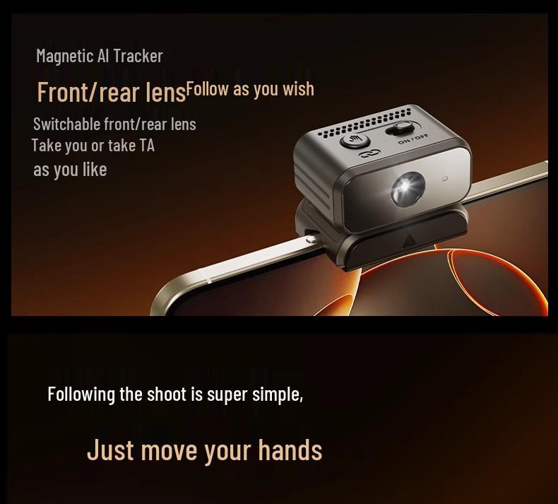 Rtako2025 AI Tracking 360° Gimbal Stabilizer & Anti-Shake Selfie Stick
