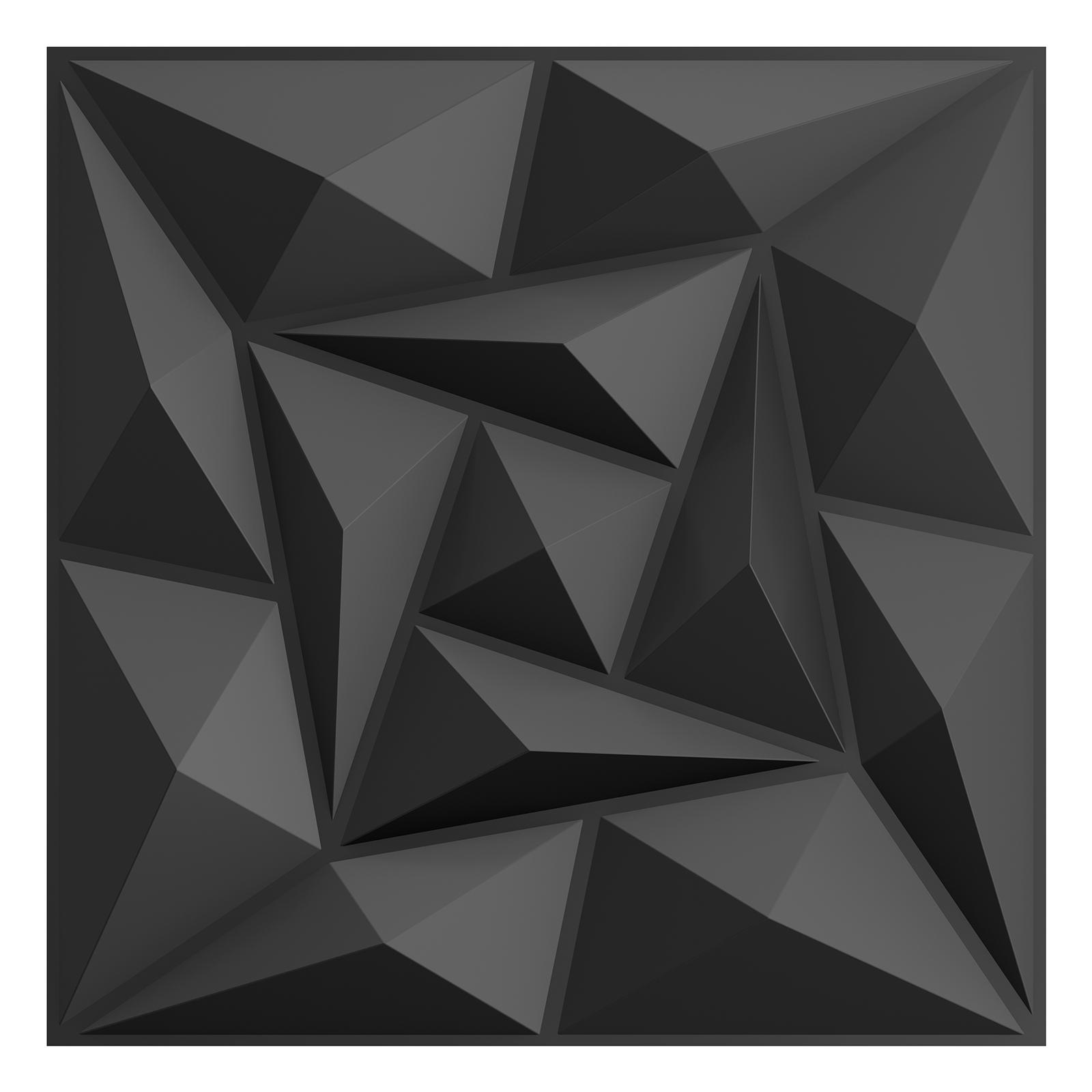 

3D стеновая панель, 10 листов в упаковке, матовые черные настенные панели из ПВХ, цветочный дизайн, стеновые панели из ПВХ для текстурированного украшения дома/офиса