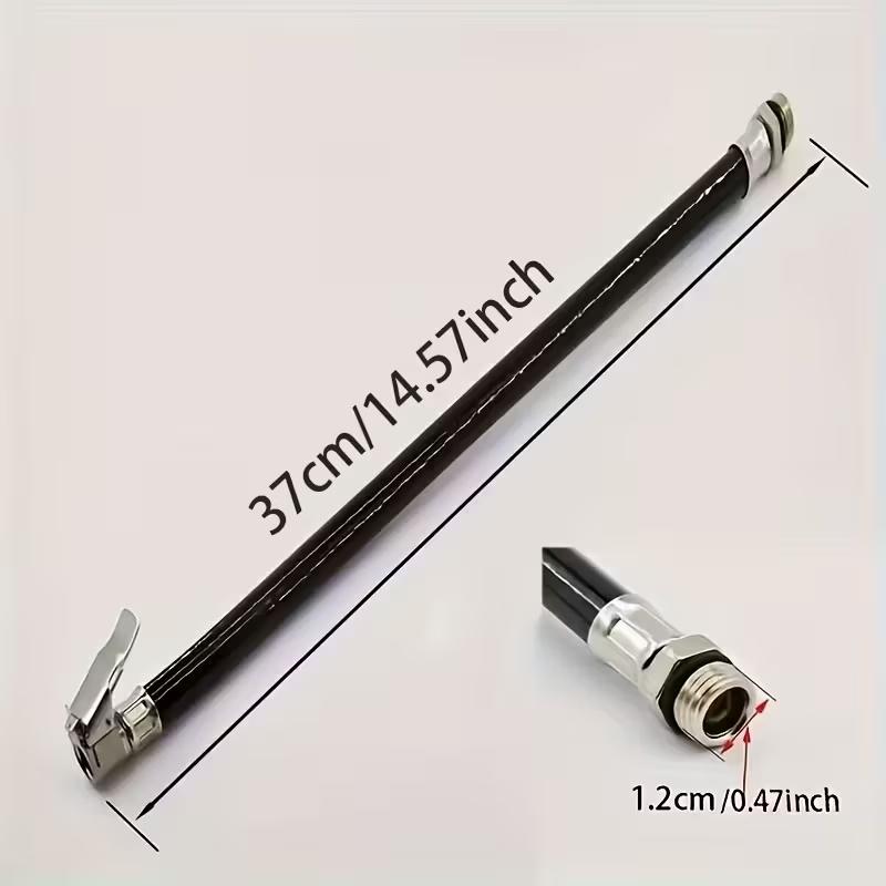 1Pc Air Tyre Inflator Pressure Car Auto Tire Hose Pump Gauge Hose Connector Flexible For Automobile Tires Fast Inflatable Rods