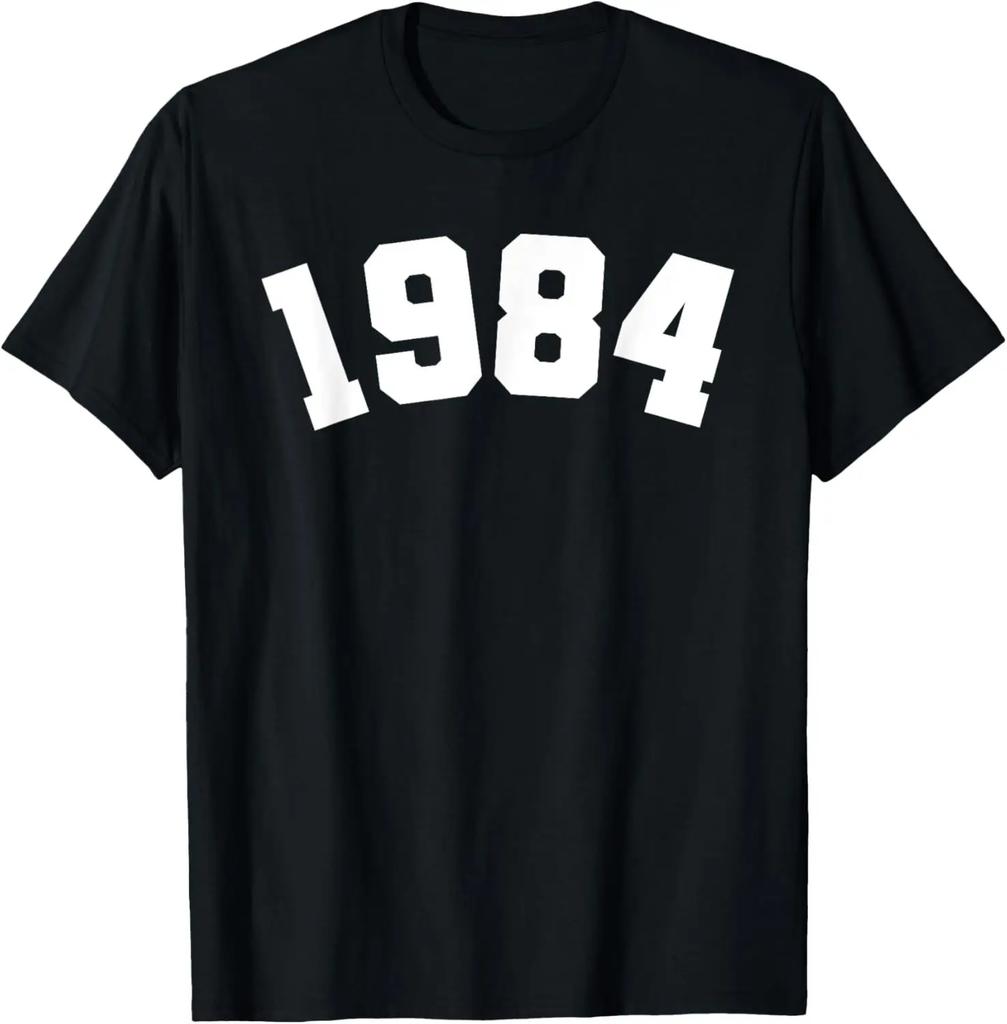 Funny 40th Birthday O Neck Shirt Fashion Print Casual Short Sleeve Male Tops Vintage 1984 Limited Edition Retro Mens TShirt