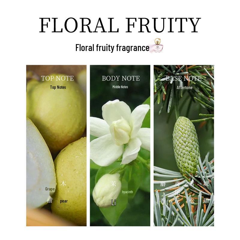 Meidon Golden Radiance Powder Mist: Long-Lasting Floral Fruity Eau De Toilette for Women