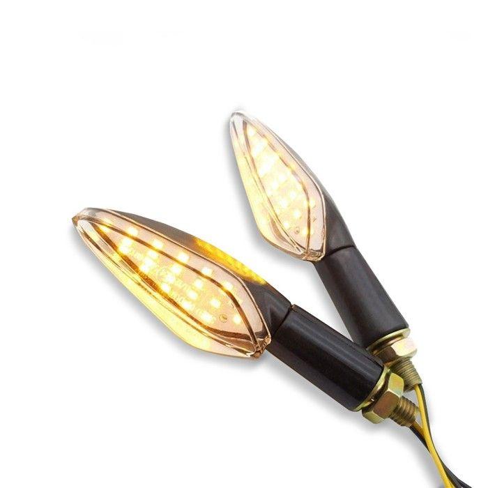 LED-Blinker Motorrad sequentiell Lumitecs BL6 2 Stück klar