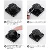 LOYELEY Dial Lock for Sliding Door, 180°, Black