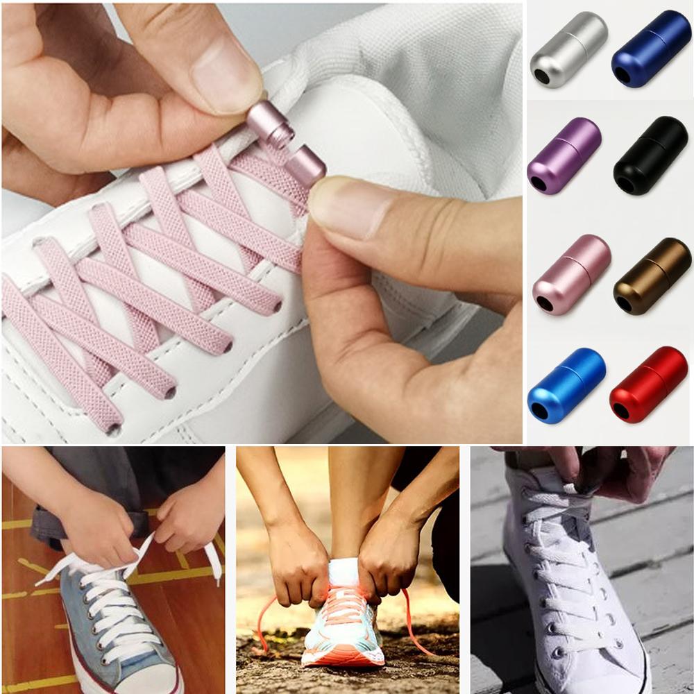 Sports Sneakers for Kids Adult Sneakers Shoelace No Tie Shoelaces Elastic Lock Quick Lazy Laces