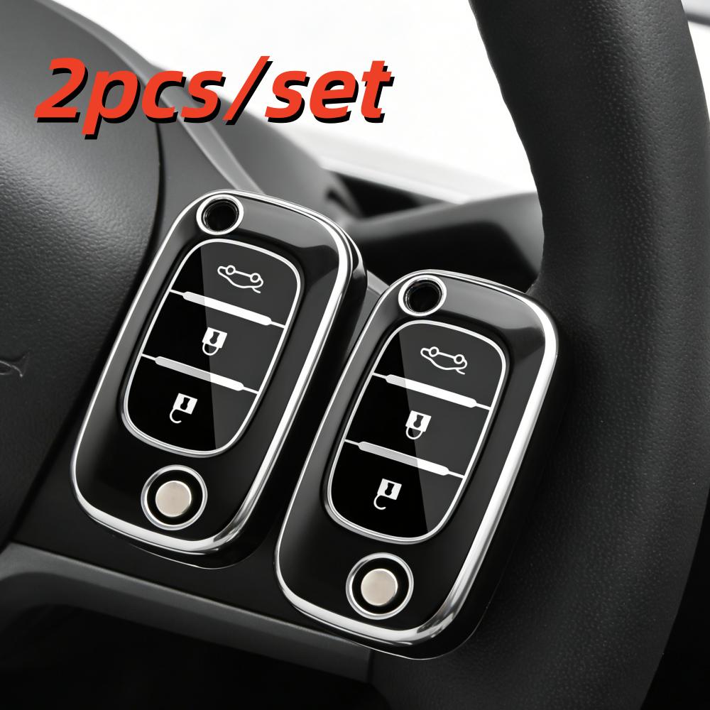 

2Pcs Car Key Case Covers For Renault Fluence Clio Megane Kangoo Modus 3 Buttons For Renault Scenic Iii Megane Iii Fluence