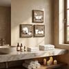 3 Stück Vintage Wanne Spa Szene Wand Holzschilder Bauernhaus Entspannen Einweichen Entspannen Wandkunst Zuhause Badezimmer
