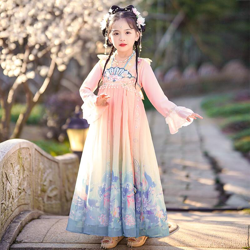 Bamino Girls' Summer Hanfu Princess Dress