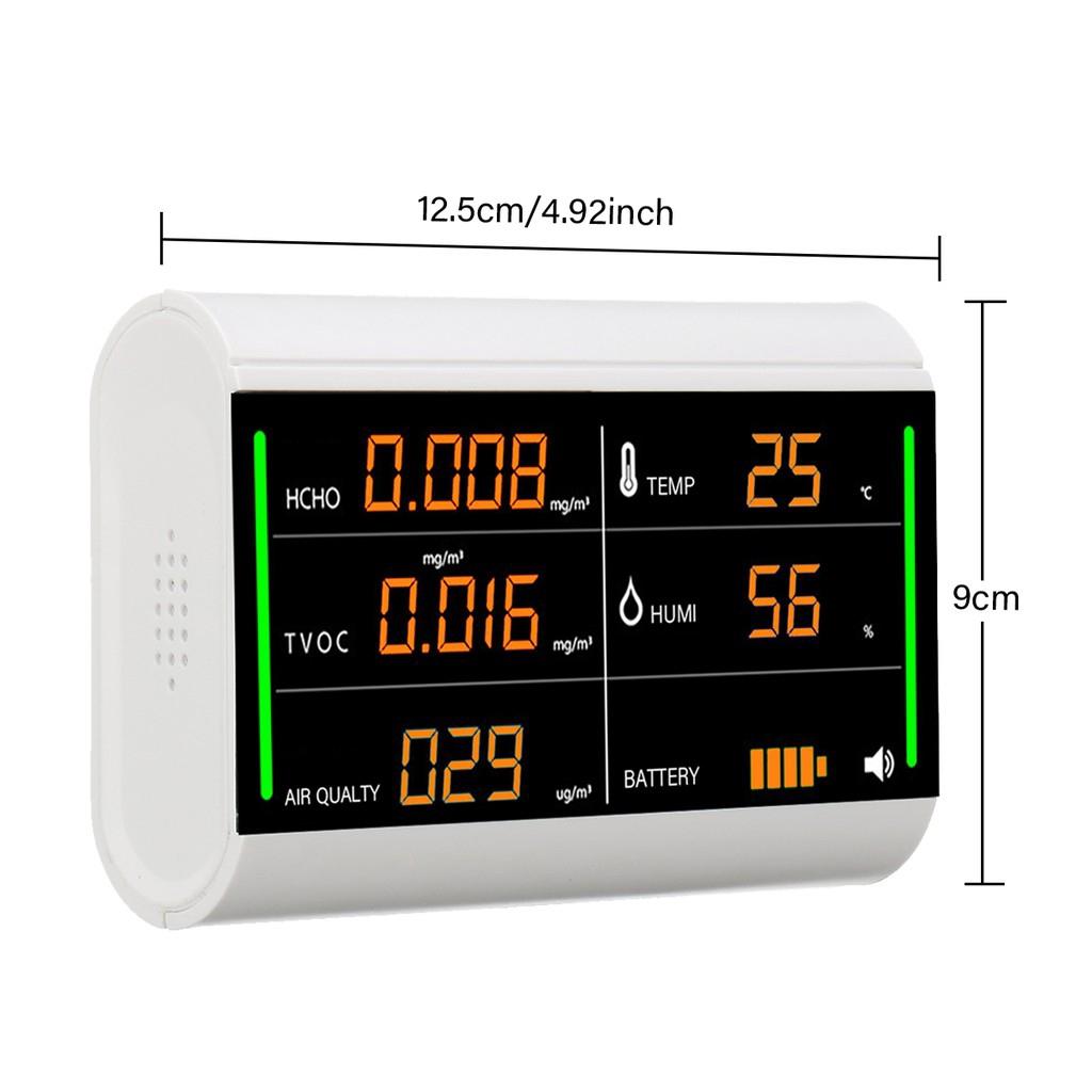 Digital  Formaldehyde Air Quality Detector Benzene/Dust/Temperature/Humidity Meter Monitor Tester New