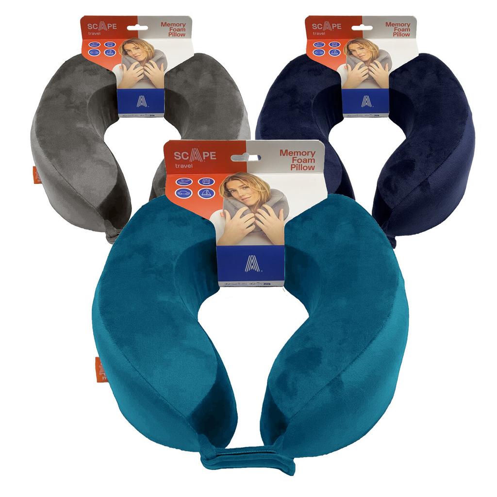 Travel Pillow Scape Travel Blue Grey