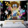 Tapestry Anime Tapestry Wall Hanging Bohemian Wall Tapestries Mandala Home Decor Accessories D-Digimon