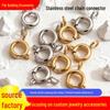 Double Ear Round Spring Clasp for Jewelry - Stainless Steel Necklace & Bracelet Connector