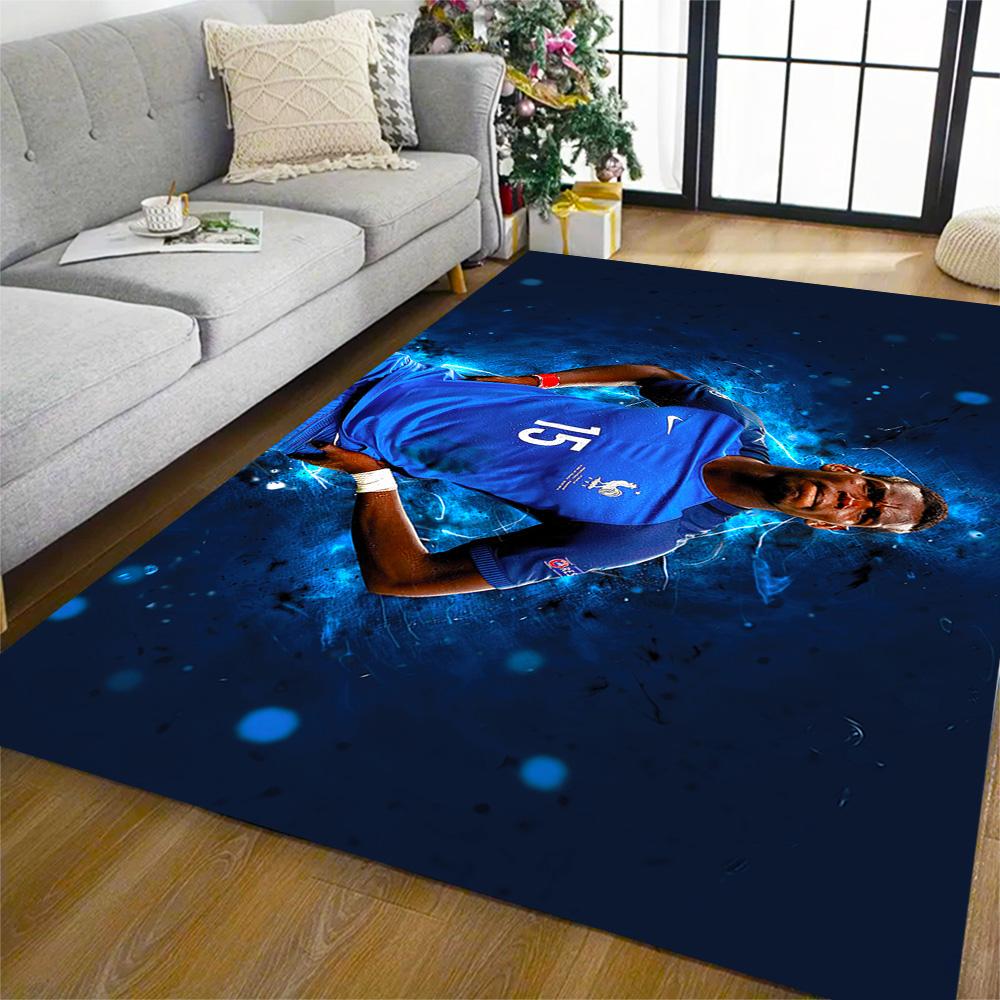 Paul Pogba Action Floor Mat Perfect for Kitchen Dormitory Living Rooms Playrooms Antislip Carpet Anime Office Decor