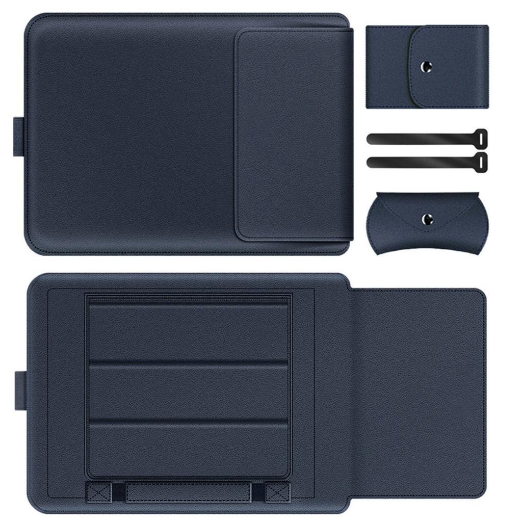 Laptop Stand Bag Portable Lightweight Ultra Thin Foldable PU Laptop Sleeve Case for 13in 14in