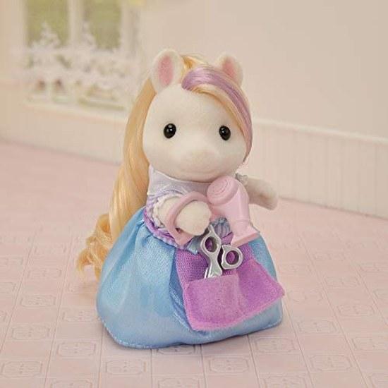 Sylvanian Families Hair Salon Stylish Pony Hairdresser Set F-15 ST Mark Certified Ages 3 Up Toy Dollhouse