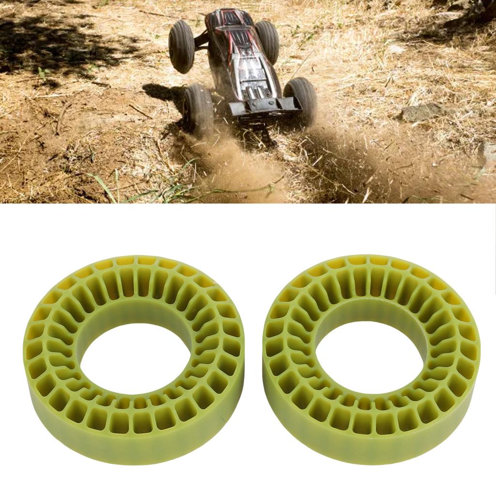 2pcs Water Proof Silicone Tire Inserts for 1.0in Tires RC Tire Inserts Dual Layer Hollow Structure 55x20mm