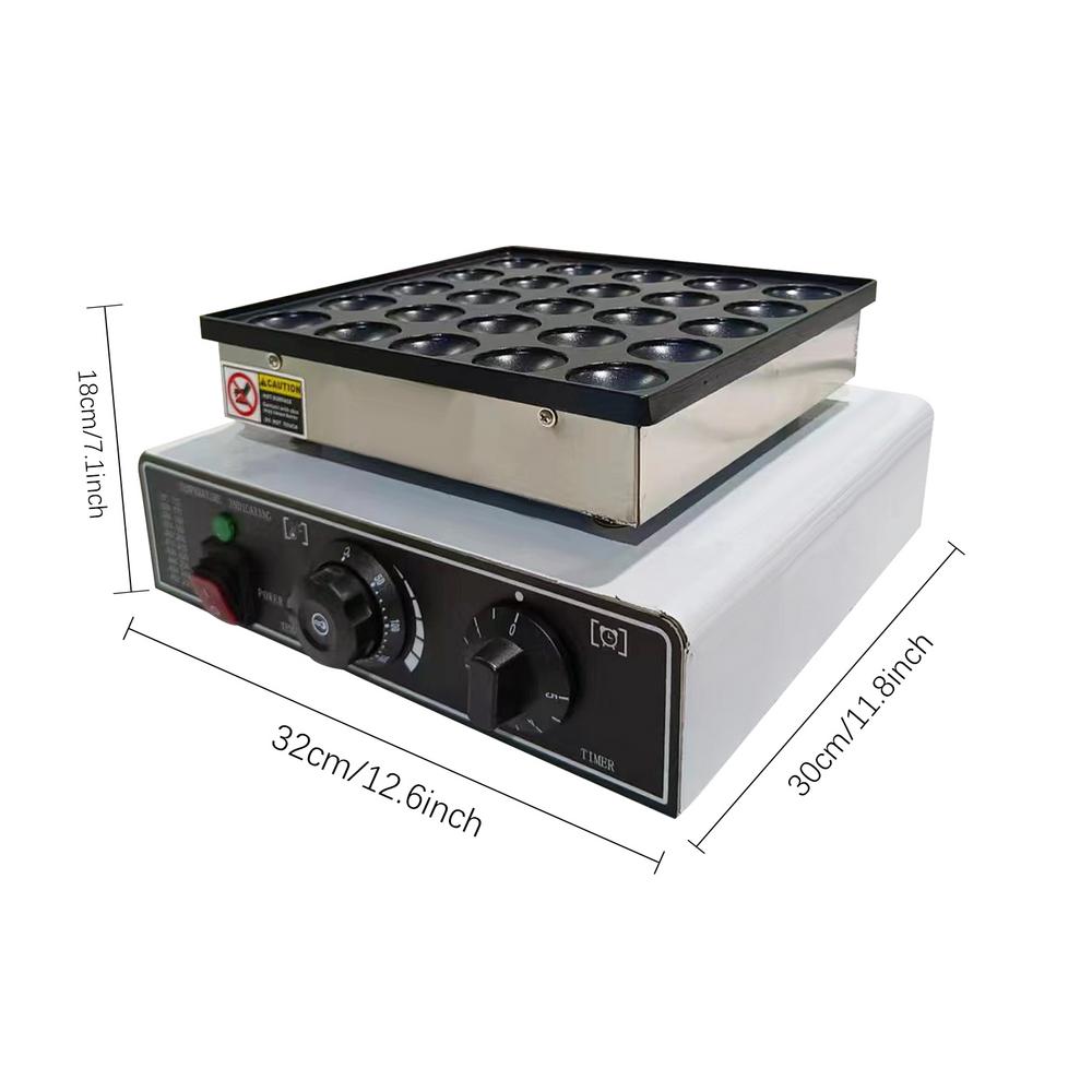 

Waffle Makers 25-grids Grouting Waffle Makers Belgian Waffle Maker Cubes Waffo Bites Square Rotating Waffle Making Machine срібний