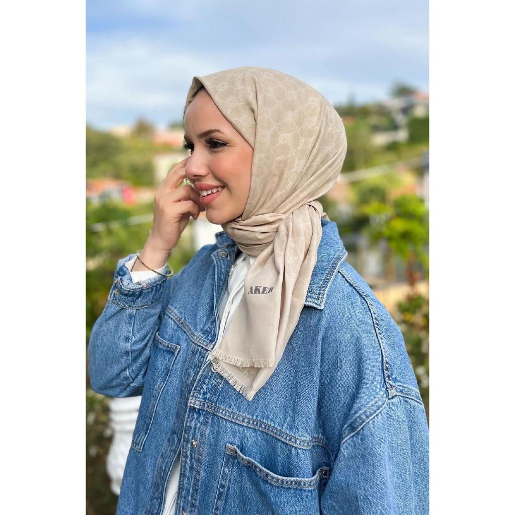 Elegance Monogram Shawl - 1090100-913 - Smoked