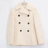 Jil Sander JSPN152110 Ivory Wool Coat/Jacket Coat 34 IvoryUsed
